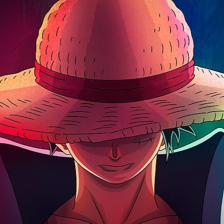 Tazón de cerámica de sombrero de Luffy (con palillos y mantel) - (One Piece)